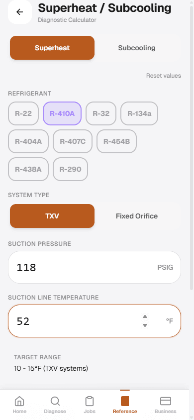 Superheat Calc